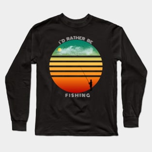 Vintage  Fishing  Design Long Sleeve T-Shirt